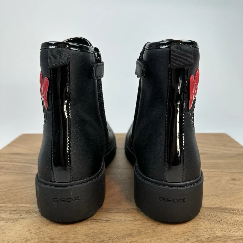 New Girls Geox J.‎ Casey Ankle Boots Disney Minnie Mouse Size EU 38 / 5.5 Y